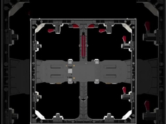 500×500×68mm hem iç hem de dış kapalı Altın LED Kabineti