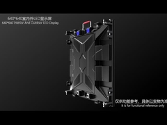 Hem iç hem de iç 640*640*61.5mm alüminyum dolaplar 320*160mm led ekran modülleri için takım elbise
