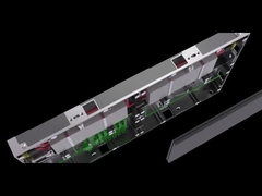 320*180mm LED ekran modülleri için iç mekan 640*360*48mm alüminyum dolap takımları