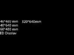 Led ekran modülleri için dört farklı boyutta alüminyum kabin