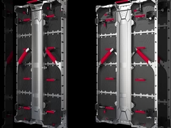 Hem iç hem de dış mekan için 500*1000*74mm Alüminyum gümüş dolap