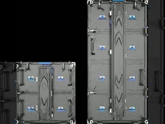 500mm*500mm ve 500mm*1000mm Kabinler 250mm*250mm led ekran modülleri için uygundur