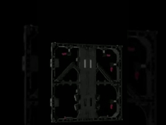 500mm*500mm 250mm*250mm LED ekran modülü için alüminyum kabine takım elbise