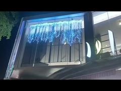 Perakende mağazası vitrin perdesi için 3m*2.5m Şeffaf Izgara LED Ekran