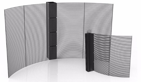 Enerji Tasarruflu Led Ekranlı Duvar 800W/ M2 5000cd See Through