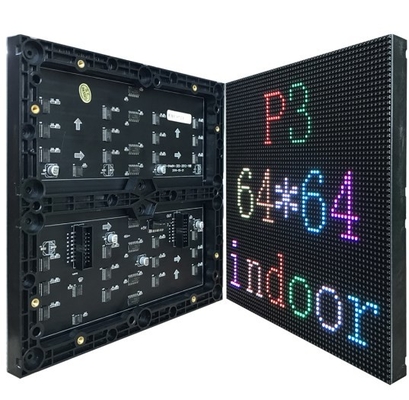 Tam Renkli LED Matris Modülü 192x192mm 64x64piksel P3 İç Mekan SMD2121 LED Ekran