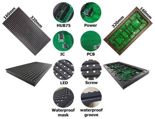 P4 P5 P6.67 Dış LED Video Duvarları Tam Renkli LED Ekran Su geçirmez Küçük Piksel