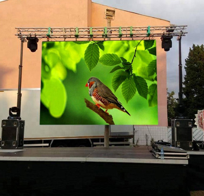 P4.81mm Dış Mekan LED Video Duvarları Piksel Kiralama Parlaklığı 4.81mm İnce Led Ekran