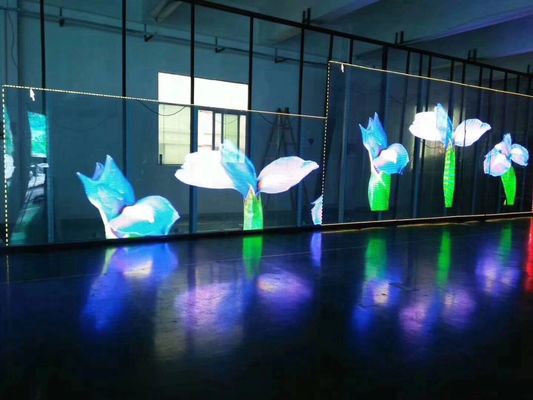 Geniş Görüş Açısı ve Düşük Güç Tüketimi ile Yüksek Şeffaflıkta Şeffaf Cam LED Ekran, İç ve Dış Mekan Kullanımı İçin