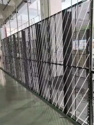 Hafif Yüksek Çözünürlüklü Şeffaf Cam LED Ekran Geniş Görüş Açısı