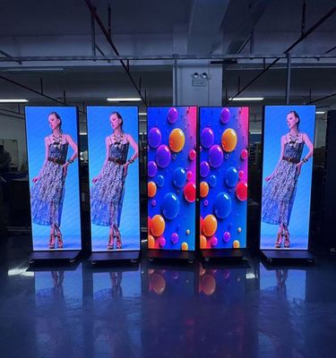 HD Tam Renkli İç Mekan LED Ekran Poster Reklam Video Oynatıcı P1.25 P1.538 P1.86 P2 P2.5 P3