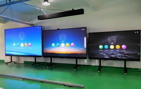 4K 108 İnç Hepsi Bir Arada LED Ekran Ultra İnce Etkileşimli Konferans Akıllı TV