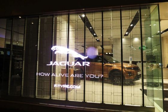 Perakende mağazası vitrin perdesi için 3m*2.5m Şeffaf Izgara LED Ekran