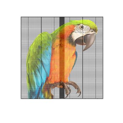 3.91-7.82mm Transparent Grating Screen For Science And Technology Museum