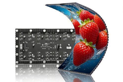 LED Esnek Modül Matris Ekran Paneli 3840Hz ISO14001 Manyetik Emişli Kurulum