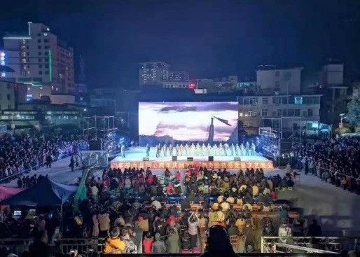 Longda İç Mekan Tam Renkli Led Ekran 104x104 Nokta 6000nit Yüksek Çözünürlük