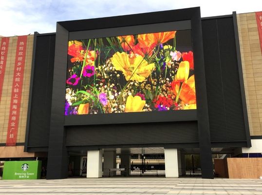 P3 1/20 tarama 900cd/ M2 Büyük Dış Mekan LED Video Duvarları Görüntüleme Ekranları Pleksiglas