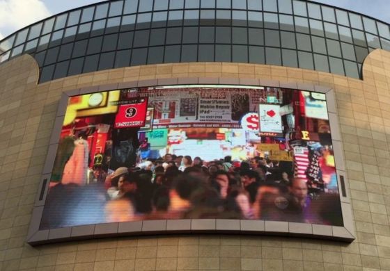 P3 1/20 tarama 900cd/ M2 Büyük Dış Mekan LED Video Duvarları Görüntüleme Ekranları Pleksiglas
