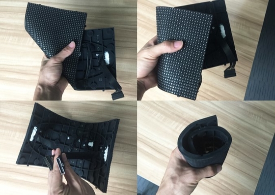 SMD Silindir Ekran Led Esnek Modül Led Duvar Karosu 140 ila 160deg Görüş Açısı