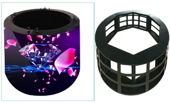SMD Silindir Ekran Led Esnek Modül Led Duvar Karosu 140 ila 160deg Görüş Açısı