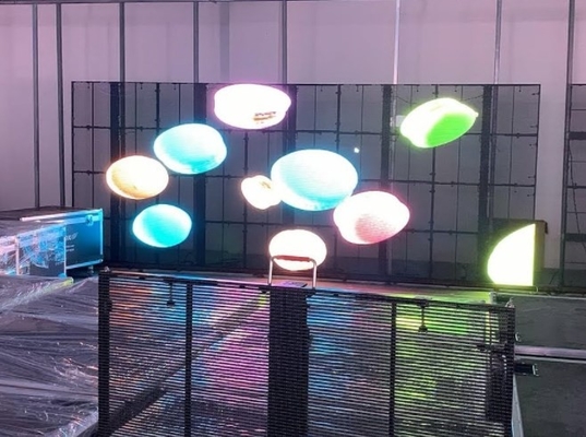 100 X 50cm Şeffaf Cam LED Ekran Reklam Ekranı 32873 Piksel ODM FCC