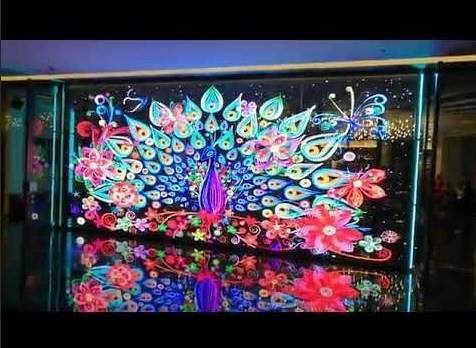 Longda Tabela Şeffaf Cam Led Ekran Duvar 281 Trilyon 1R1G1B