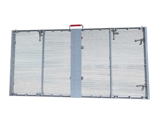 220W / M2 Şeffaf LED Mesh Ekran Dış Mekan Cam Pencere Ekranı 5000nits 7.8mm