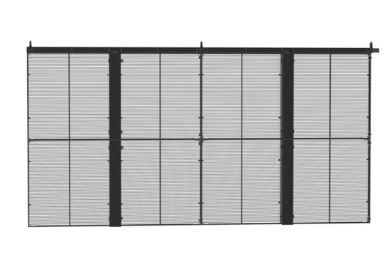 5000cd/ M2 Şeffaf Cam LED Ekran Paneli 1/ 11 Tarama P5.6 LED Örgü Perde