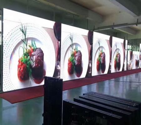 P1.875 Küçük Pixel Pitch Led Ekranı Animasyon için Ultra ince 600*337.5mm Kabine