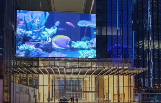 Alışveriş merkezleri için ISO14001 İnteraktif Yaratıcı Şeffaf LED Pencere Ekranı ODM