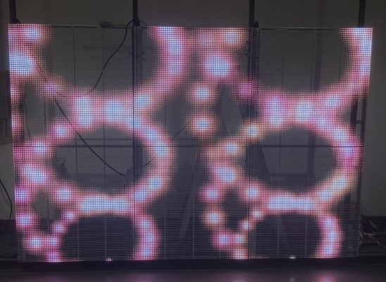 AC85V Şeffaf LED Video Duvar Ekranı RGB Led Pencere Ekranı
