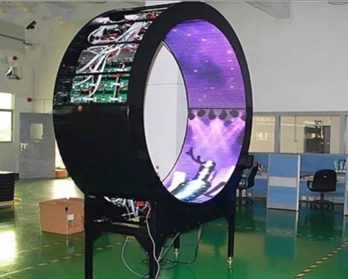 240X120mm Kavisli LED Ekran SMD1515 İç Mekan P2 LED Esnek Modül Paneli