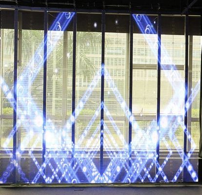 Yüksek Parlaklık P7.8 Şeffaf Cam Led Ekran 281trilyon IC 2038